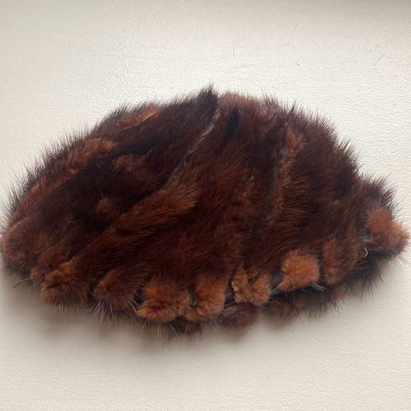 Vintage mink fur beanie - Picture 1 of 4